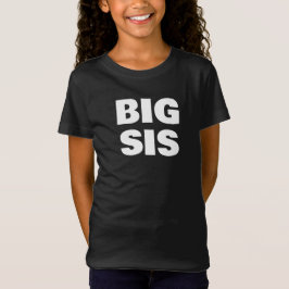 Camiseta Big Sister Family Photoshoot Bold Lettered Tri-Bl