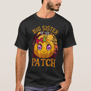 Camiseta Big Sister Halloween Pumpkin