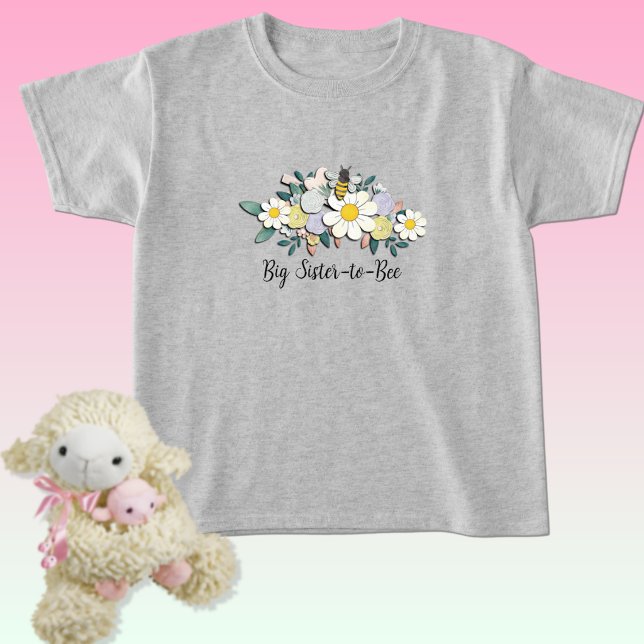 Camiseta Big Sister-to-Bee Baby Shower  (Subido por el creador)