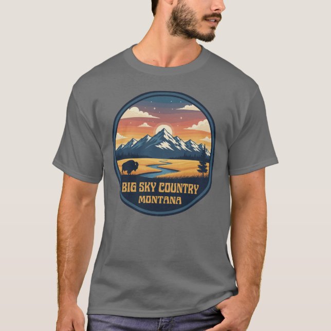 Camiseta Big Sky Country Montana (Anverso)