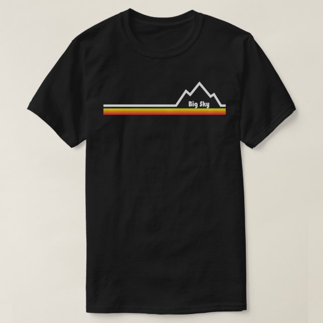 Camiseta Big Sky Montana (Diseño del anverso)