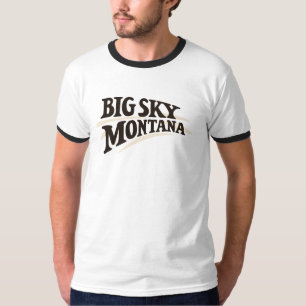 Camiseta Big Sky Montana - Hogar de la montaña mayor, esquí