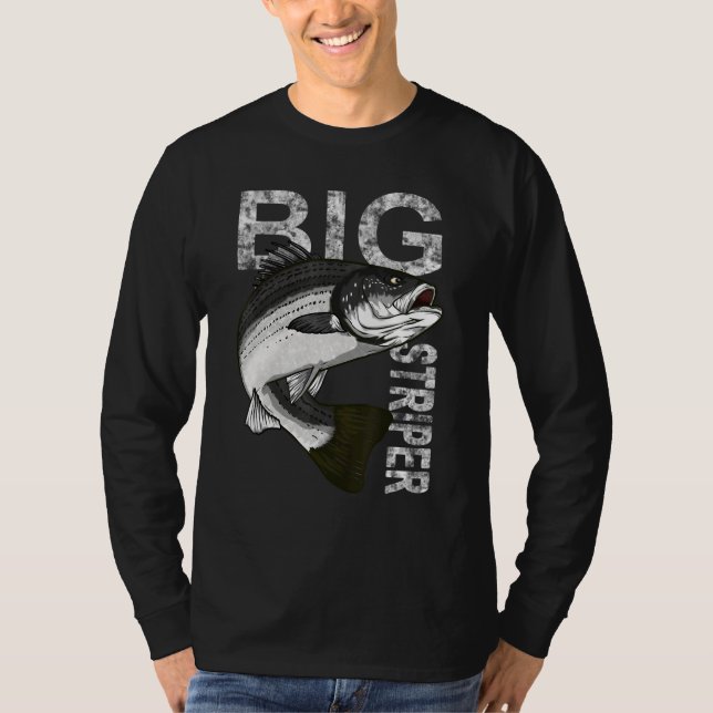 Camiseta Big Striper Apparel Cape Cod Fishing Striped Bass  (Anverso)