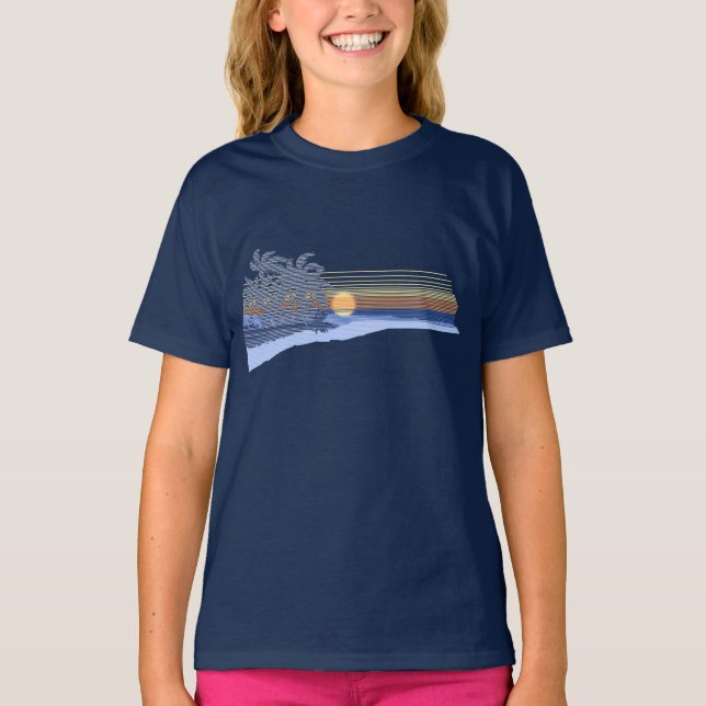 Camiseta Big Sunset Band Tee (Anverso)