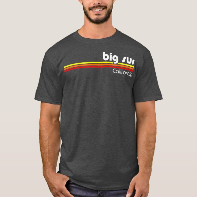 Camiseta Big Sur California Retro (Anverso)