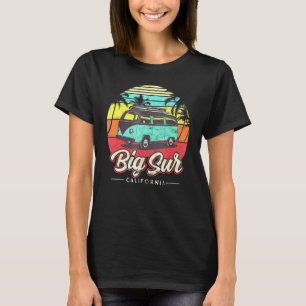 Camiseta Big Sur California Retro Beach Palm Tree Vintage S