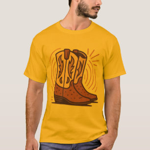Camiseta Big Texas Boots - Cowboy retro