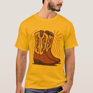 Camiseta Big Texas Boots - Cowboy retro