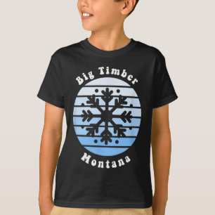 Camiseta Big Timber Montana Navidades de copo de nieve Souv