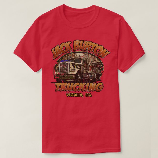 Camiseta Big Trouble In Little China Jack Burton Trucking 1 (Diseño del anverso)