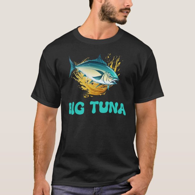 Camiseta Big Tuna Fish Deep Sea Fishing Love Atlantic Giant (Anverso)