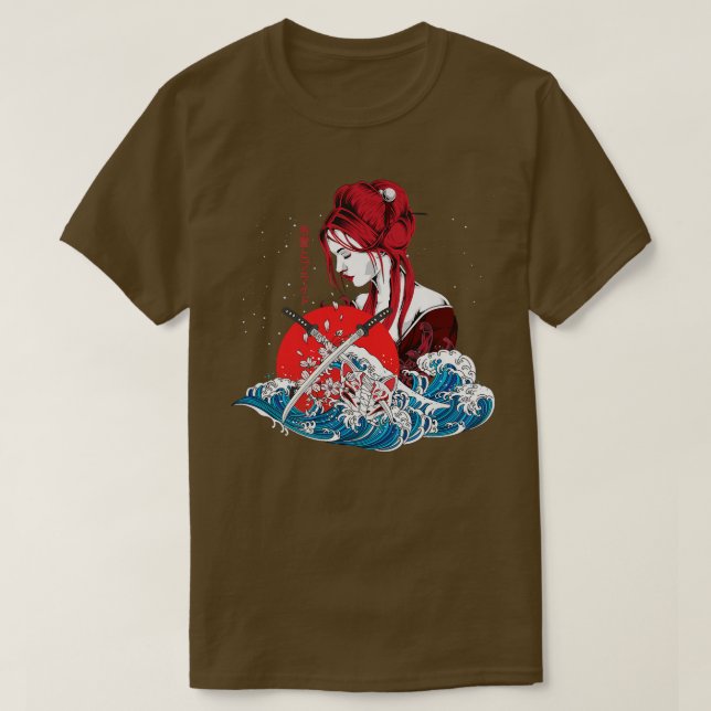 Camiseta Big wave Kanagawa Japan, Anime  (Diseño del anverso)