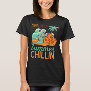Camiseta Big Wave Surfing Ocean Beach Best Days Summer Chil