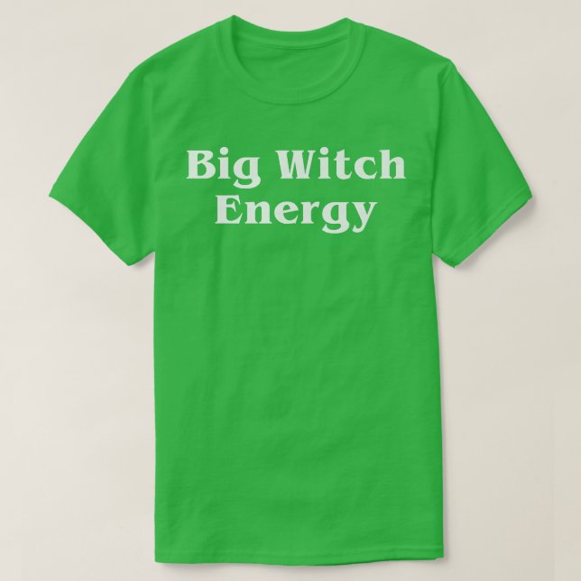 Camiseta Big Witch Energy Spooky Season Funny Cute Hallowee (Diseño del anverso)