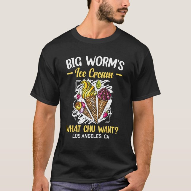 Camiseta Big Worm s Ice Cream What chu Want 4 (Anverso)
