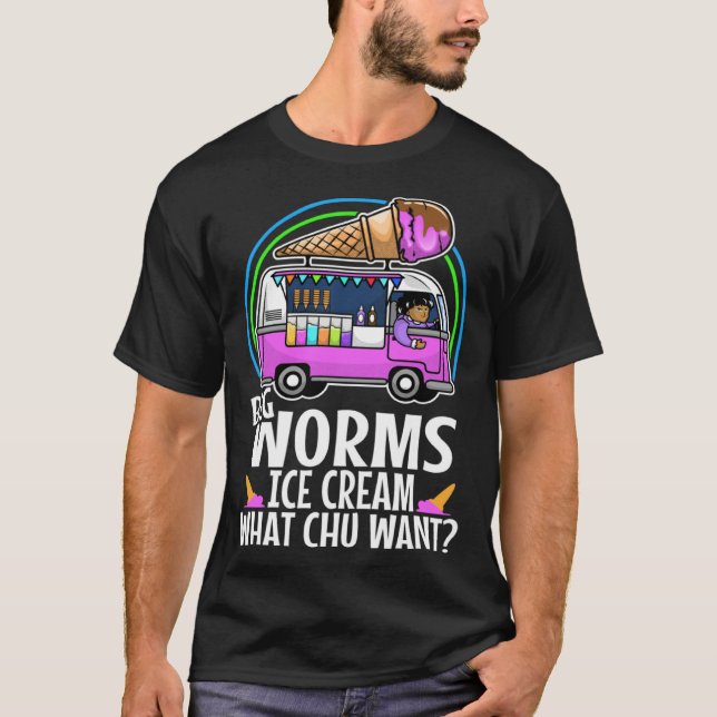 Camiseta Big worms ice cream truck  3 (Anverso)