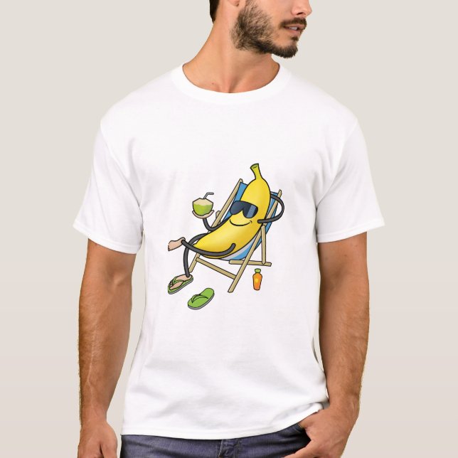 Camiseta Big Yellow Sunbathing Banana (Anverso)