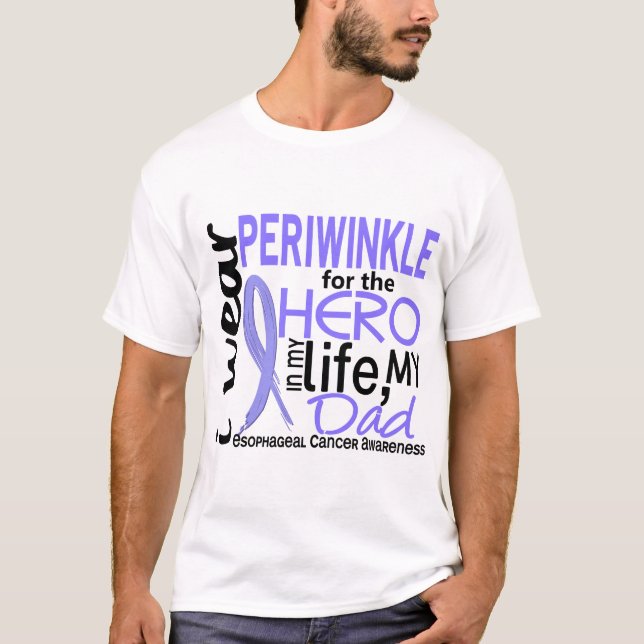 Camiseta Bígaro para el cáncer del esófago del papá del (Anverso)