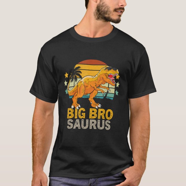 Camiseta Bigbrosauro Rex Dinosaur Big Bro Saurus Brother (Anverso)