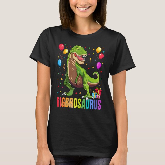 Camiseta Bigbrosauro Rex Dinosaur Big Bro Saurus Brother F (Anverso)
