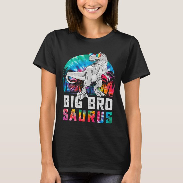Camiseta Bigbrosaurus Rex Dinosaur Big Bro Saurus Family Ma (Anverso)