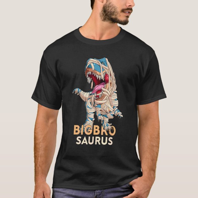 Camiseta Bigbrosaurus Rex Dinosaur Big Bro Saurus Hermano F (Anverso)