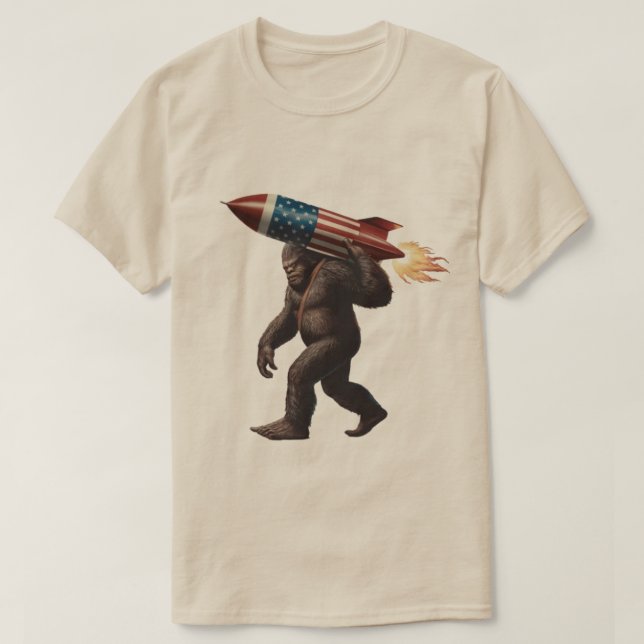 Camiseta Bigfoot 4 de julio (Diseño del anverso)