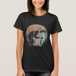 Camiseta Bigfoot alien divertido boop ovni sasquatch retro