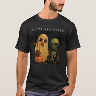 Camiseta Bigfoot Alien Funny Halloween Trick Trek Door Cam