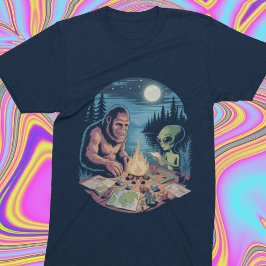 Camiseta Bigfoot Alien OVNI Críptido Mesa RPG Paranormal 