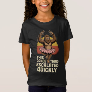 Camiseta Bigfoot Bailando Esto de Bailar se Intensificó Ráp