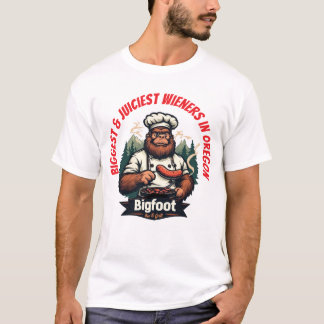 Camiseta Bigfoot Bar & Grill Las salchichas más grandes de