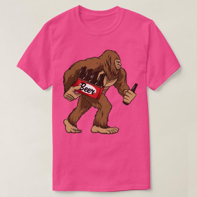 Camiseta Bigfoot Beer Funny Sasquatch Yeti (Diseño del anverso)