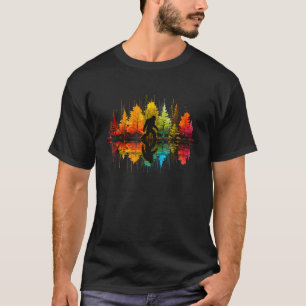 Camiseta Bigfoot Caminando Bosque Sasquatch Madera Naturale