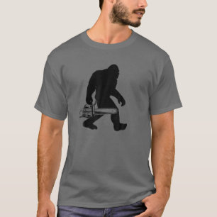 Camiseta Bigfoot Carporting Chainsaw Lumberjack Sasquatch L