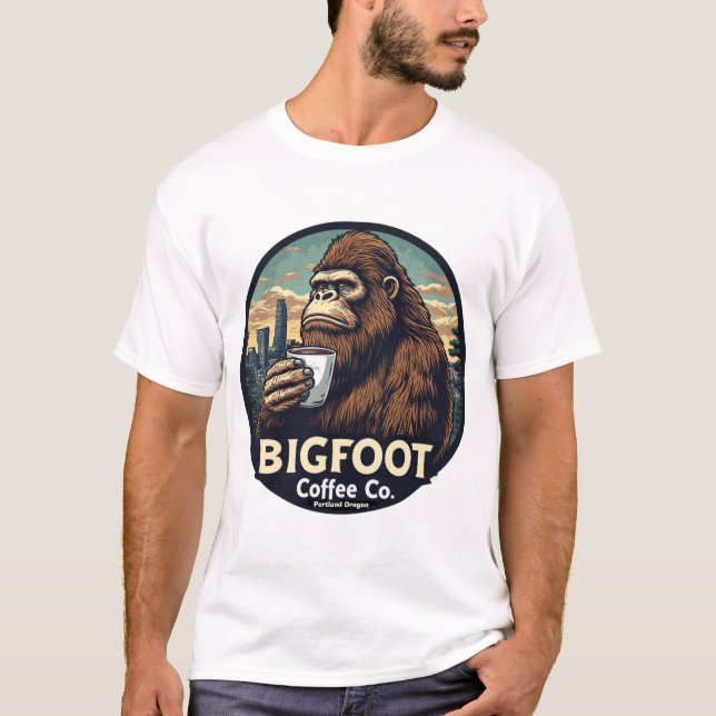 Camiseta Bigfoot Coffee Co. Portland Oregon (Anverso)