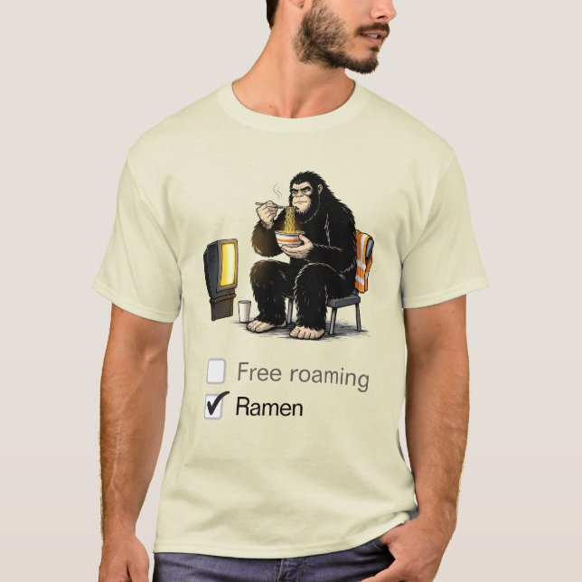 Camiseta Bigfoot come ramen (Anverso)