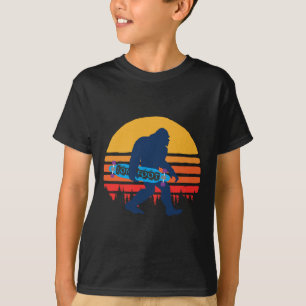 Camiseta Bigfoot con longboard - Monopatín