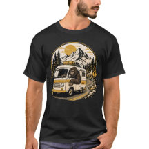 Bigfoot conduciendo una furgoneta camper Viaje por