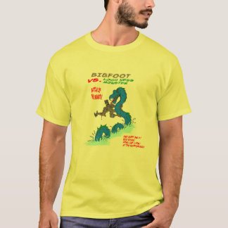 Camiseta Bigfoot CONTRA el monstruo de Loch Ness