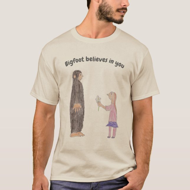 Camiseta Bigfoot cree en ti (Anverso)