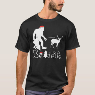 Camiseta Bigfoot Cree Graciosos Navidades Árbol De Renos Pa