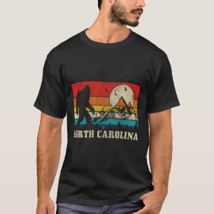 Camiseta Bigfoot de Carolina del Norte Montañas Vintage Cam