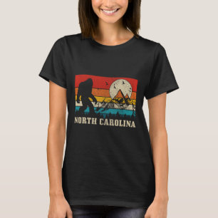 Camiseta Bigfoot de Carolina del Norte Montañas Vintage Sen