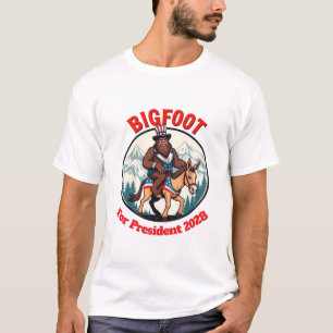 Camiseta Bigfoot Democrático Para Presidente 2028