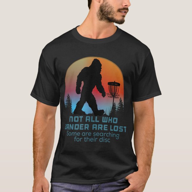 Camiseta Bigfoot Disk Golf Sasquatch Chain Tosser Funny Big (Anverso)