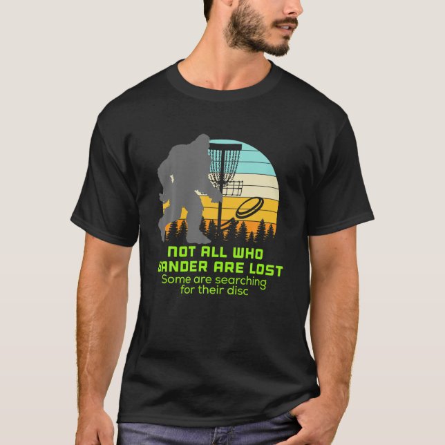 Camiseta Bigfoot Disk Golf Sasquatch Chain Tosser Funny Big (Anverso)