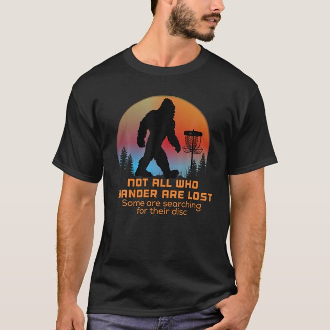 Camiseta Bigfoot Disk Golf Sasquatch Chain Tosser Funny Big (Anverso)