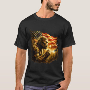 Camiseta Bigfoot divertido soplando diente de león con band