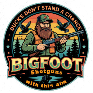 Camiseta Bigfoot escopetas de patos no tienen ninguna oport